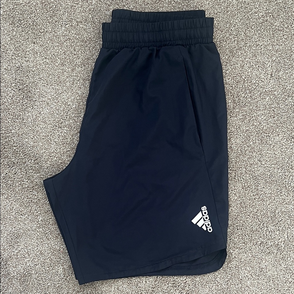 Adidas Navy Blue Sports Shorts
